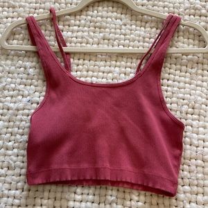 Zara Pink strappy crop top